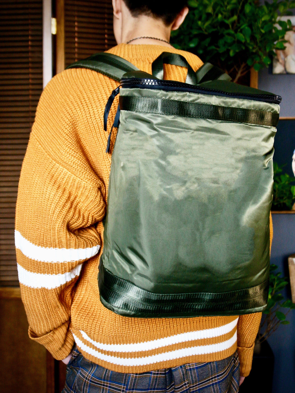 Bag - Olive Bucket Backpack