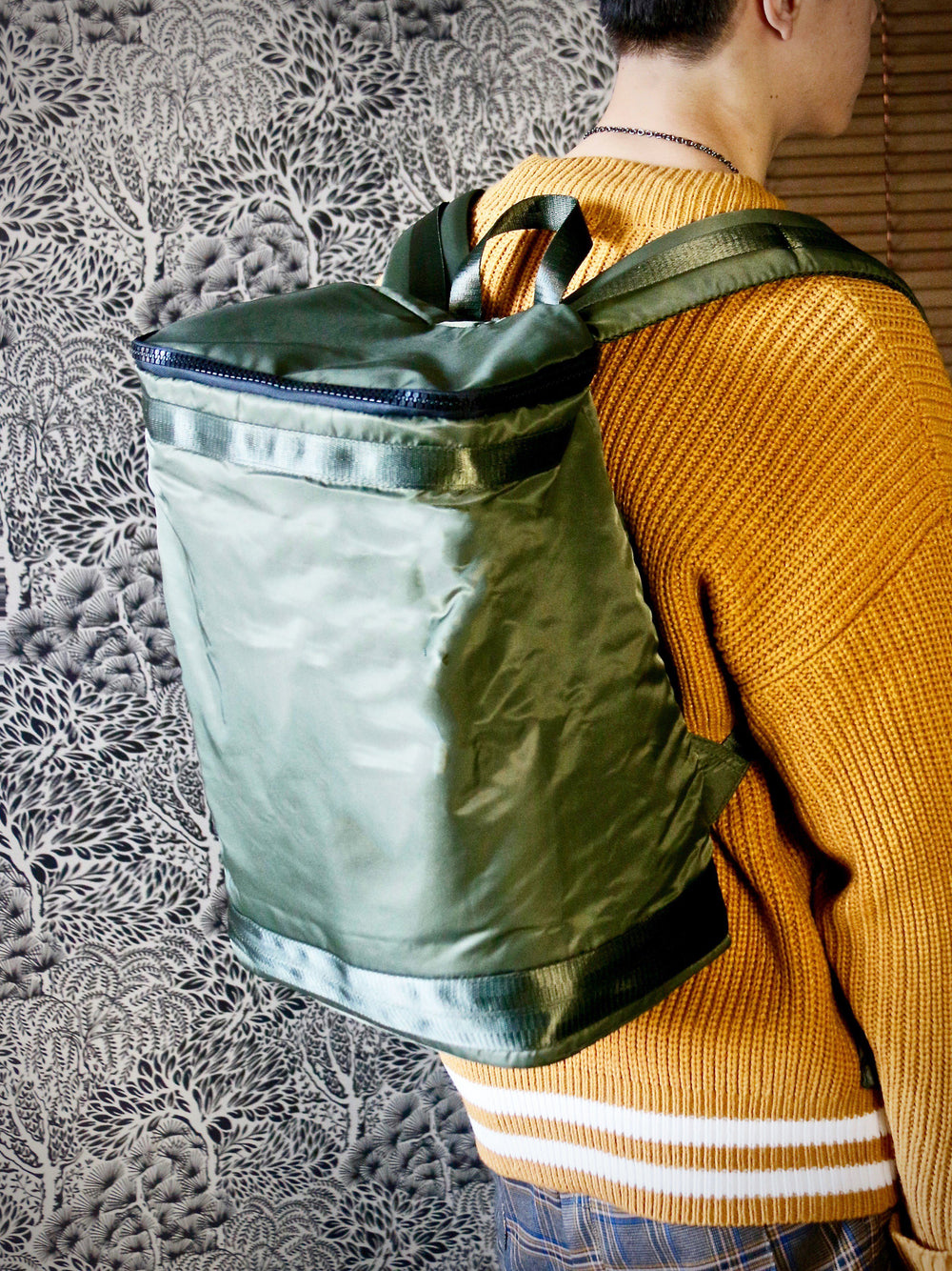 Bag - Olive Bucket Backpack