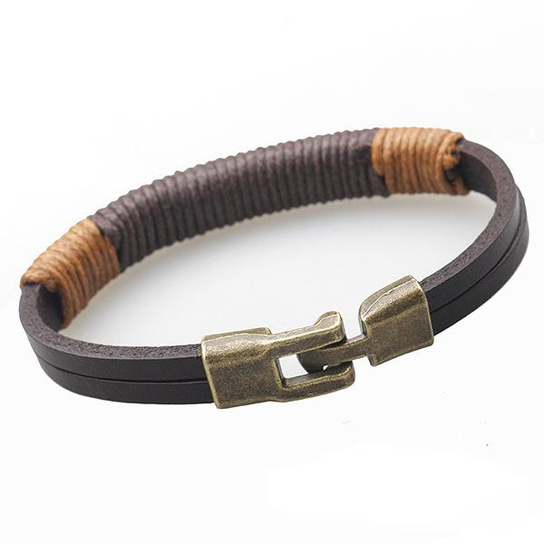 Bracelet - Real Leather Binding Bracelet