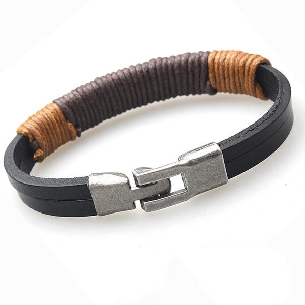 Bracelet - Real Leather Binding Bracelet