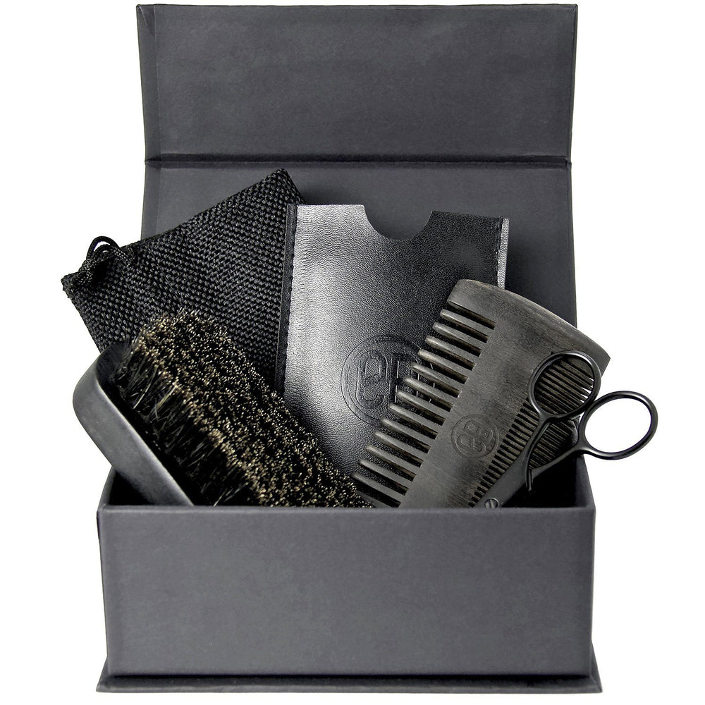 Grooming - Premium Beard Comb & Brush Set For Men’s Grooming Care