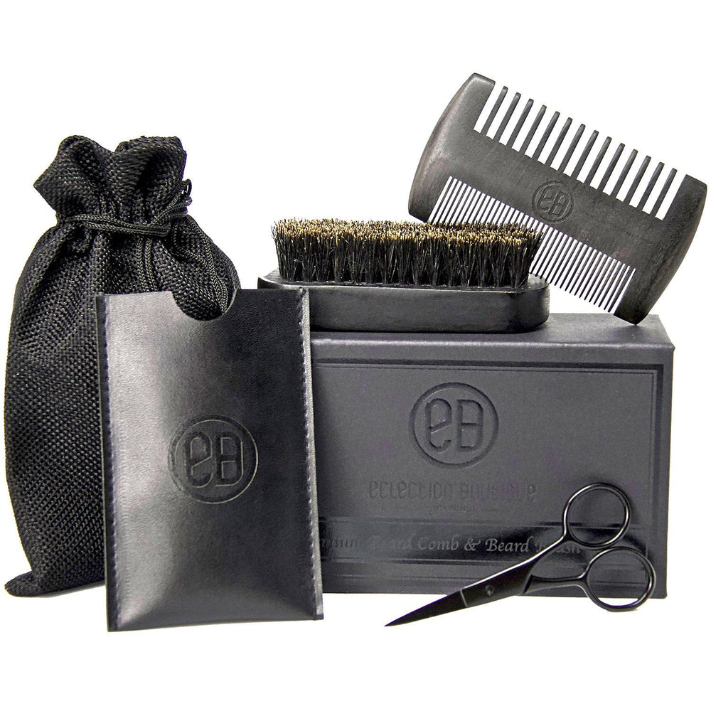 Grooming - Premium Beard Comb & Brush Set For Men’s Grooming Care