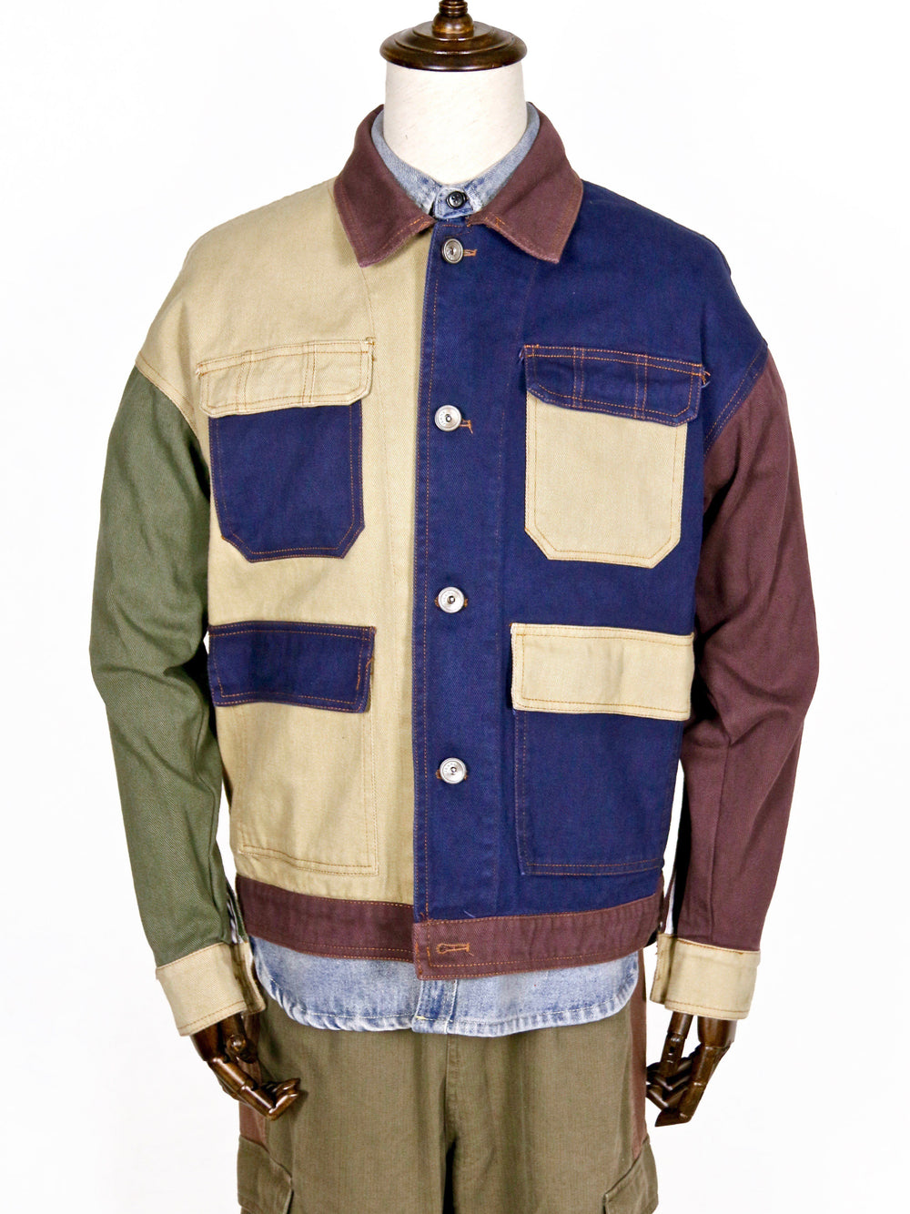 Jacket - Multi-Colour 4-Pocket Workwear Denim Jacket