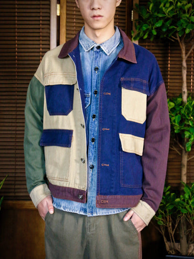 Jacket - Multi-Colour 4-Pocket Workwear Denim Jacket