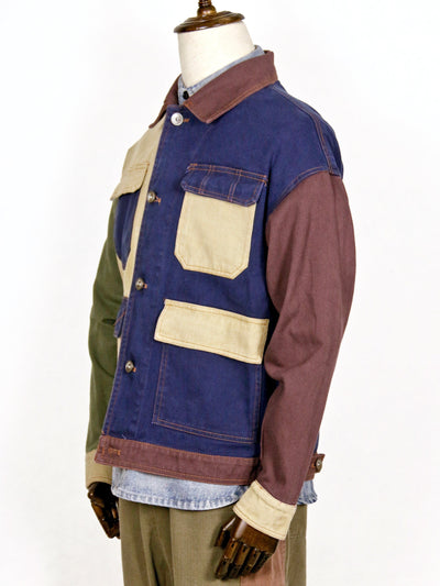 Jacket - Multi-Colour 4-Pocket Workwear Denim Jacket