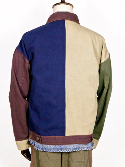 Jacket - Multi-Colour 4-Pocket Workwear Denim Jacket