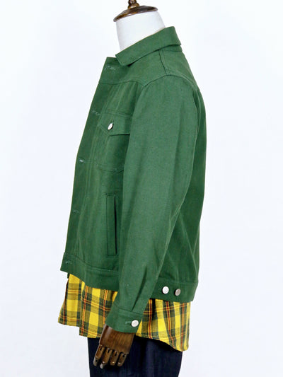 Jacket - Workwear Jacket With Geometric Pattern Lining