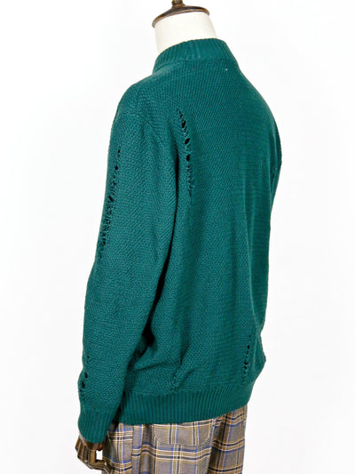 Knitwear - Virid Detail-Ragged Oversized Jumper