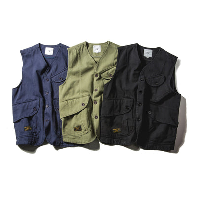 Outwear - Multi-Pocket Workwear Waistcoat