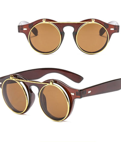 Sunglasses - Foldable Round Shape Frame Sunglasses