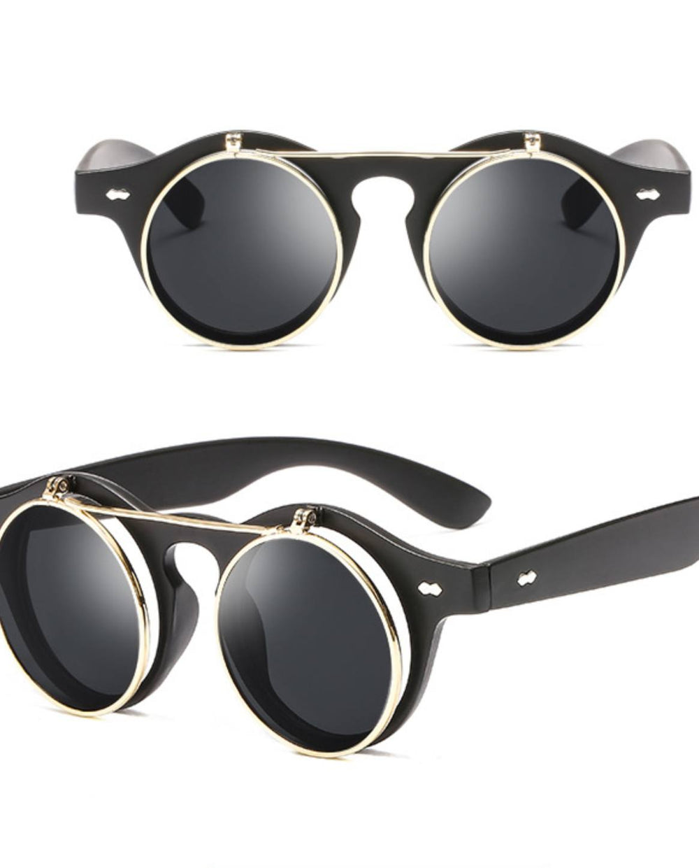 Sunglasses - Foldable Round Shape Frame Sunglasses