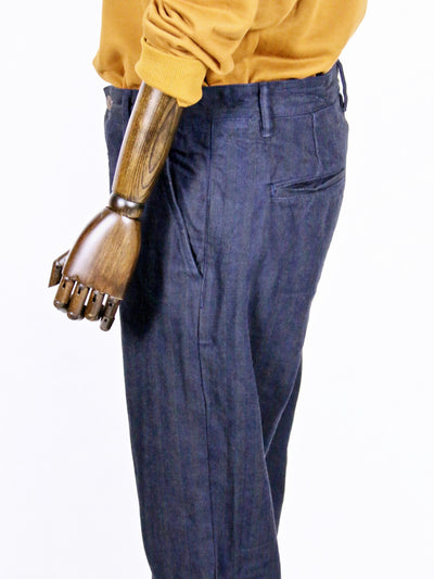 Trousers - Fishbone Twilling Denim Trousers